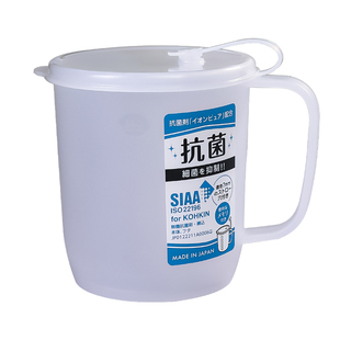 日本进口儿童牛奶杯抗菌可插习惯宝宝早餐带刻度微波炉可加热水杯