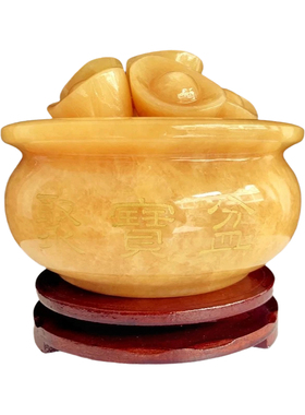 聚宝盆摆件招财聚财办公室摆件