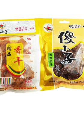 休闲零食湖南香干傻小子即食香干