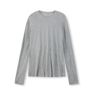 PRE PREWORKS懒人空气感 天丝羊毛肌理卷边针织上衣圆领套头衫