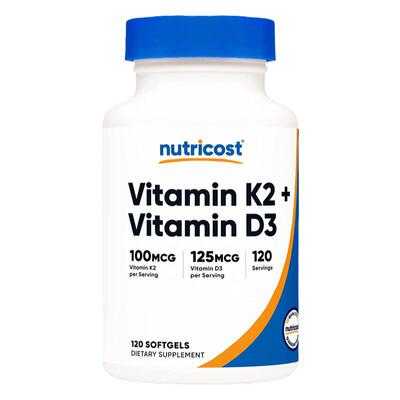 Nutricost维生素k2+d3组合成人款