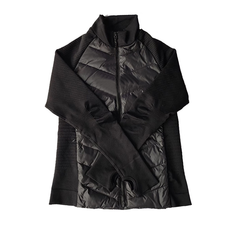 秋冬运动羽绒服跑步女户外休闲轻薄鹅绒立领保暖修身瑜伽服外套