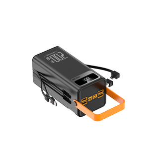 正品200W超大容量充电宝30000毫安自带线超级快充100W手机通用冲8