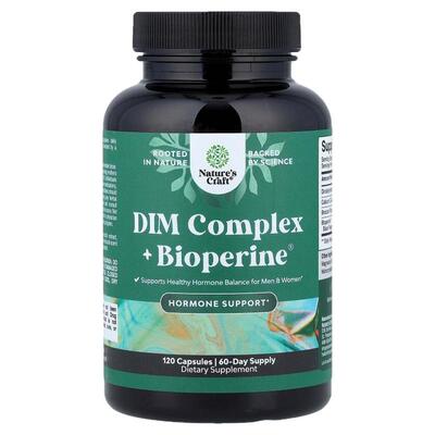 Nature's Craft,DIM 复合物 + BioPerine®，120 粒胶囊