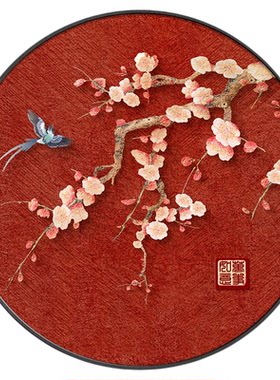 花鸟图新中式玄关挂画