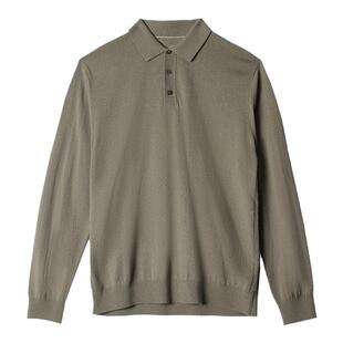 GORNIA/格罗尼雅男长袖针织衫绵羊毛山羊绒翻领优雅百搭羊毛衫