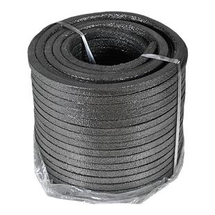 高压金属石棉橡胶盘根浸油耐高温浸石墨硫化卷布填料密封水泵方绳