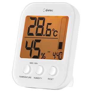 dretec多利科温湿度计家用室内婴儿房精准电子背光智能温度计壁挂