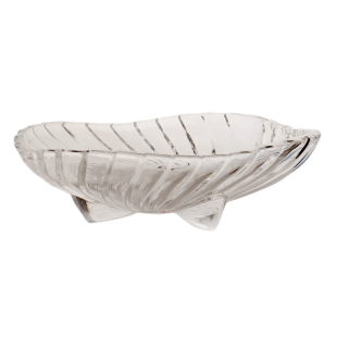 玉晶玻璃小果盘客厅创意简约办公室零食盘透明4S店接待薄荷糖果盆