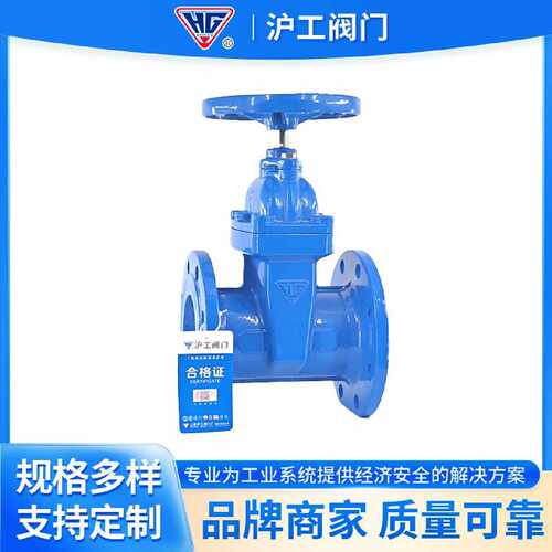 议价上海沪工暗杆闸阀Z45X-16Q水利阀门 软密封手动球墨铸铁法兰