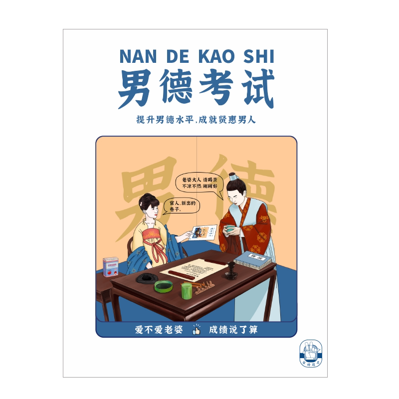 男德考试试卷测试情侣升温小游戏生日礼物送男朋友品德七夕情人节
