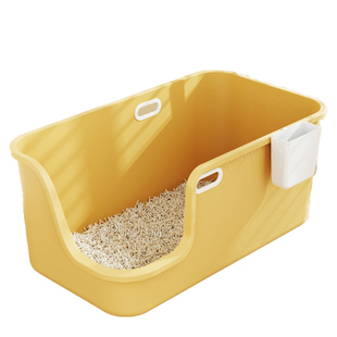 超大号猫砂盆巨型巨大全开放式防外溅82cm特大号猫咪厕所缅因布偶