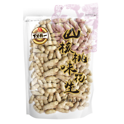 新货山核桃味花生咸干带壳炒货