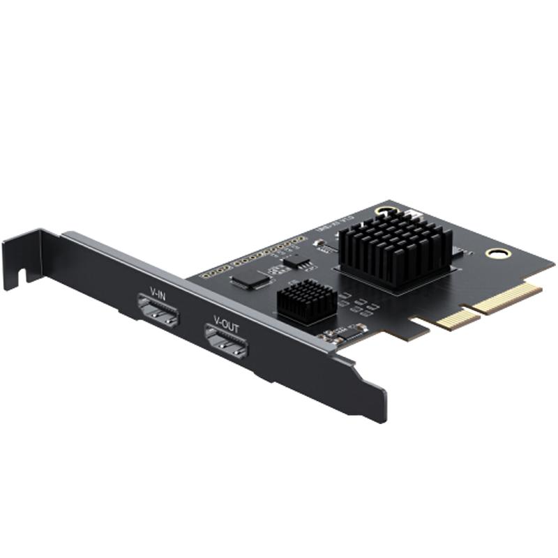 同三维四路4K高清SDI/HDMI/DVI/VGA视频采集卡T300直导播录制PCIE