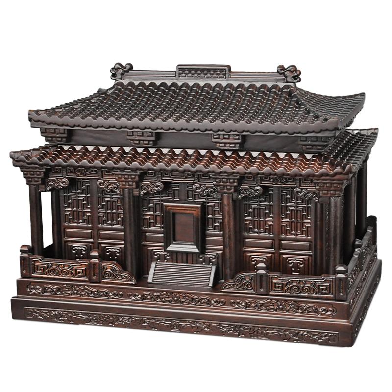 骨灰盒實木灰骨盒高檔骨盔盒黑檀木金絲楠木玉石用品紅木防潮壽盒