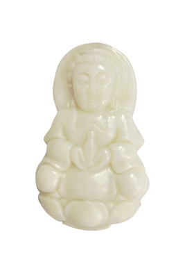 陕西蓝田玉挂件情侣国检观音吊坠