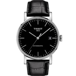 【情人节礼物】Tissot天梭手表男魅时系列自动机械皮带男表