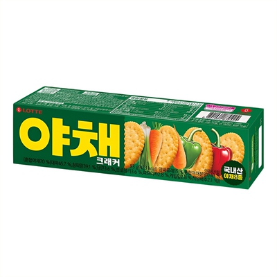 乐天韩国进口零食蔬菜饼干