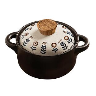 摩登主妇砂锅煲炖锅家用耐高温干烧不裂煲汤锅燃气灶专用陶瓷沙锅