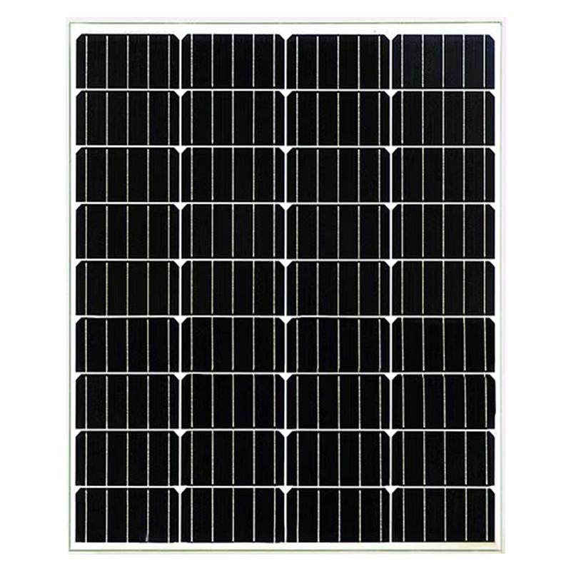 100W户外单晶太阳能充电板电池板光伏发电板充电板家用12v18v