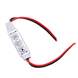 led灯带RGB控制器12V 24V七彩灯带迷你 RGB灯条微型多功能模式