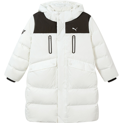 PUMA彪马官方正品童装新款儿童冬季羽绒服中长款防风保暖连帽外套