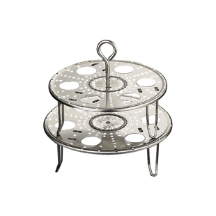 304不锈钢蒸蛋架家用高低脚蒸架蒸菜蒸包蒸饭架子折叠隔热架蒸笼