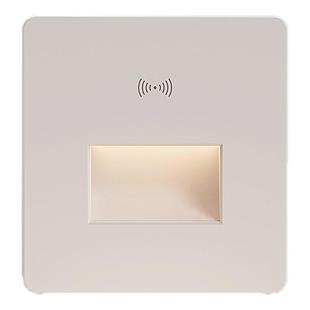 led智能雷达人体感应地脚灯嵌入式86型楼梯过道走廊地角灯小夜灯