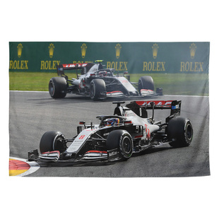 F1哈斯车队海报HAAS赛车写真车迷卧室装饰旗帜背景墙布挂布挂毯画