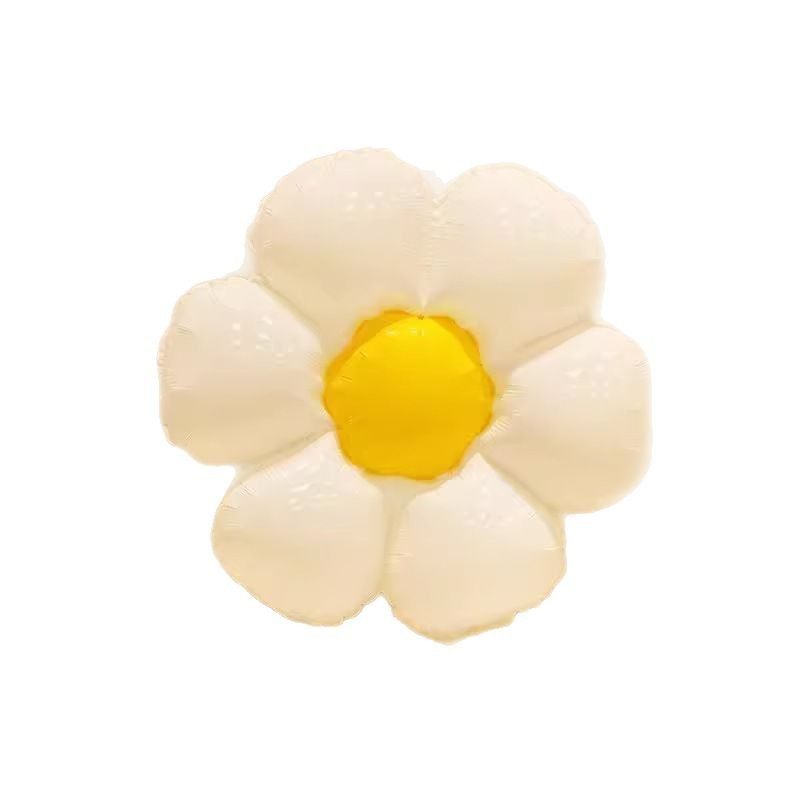 笑脸小雏菊太阳花朵气球拍照道具幼儿园装饰生日活动橱窗场景布置