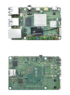 ROCK PI 4 PIUS版本 RK3399T 六核 A72 A53 开发板兼容树莓派