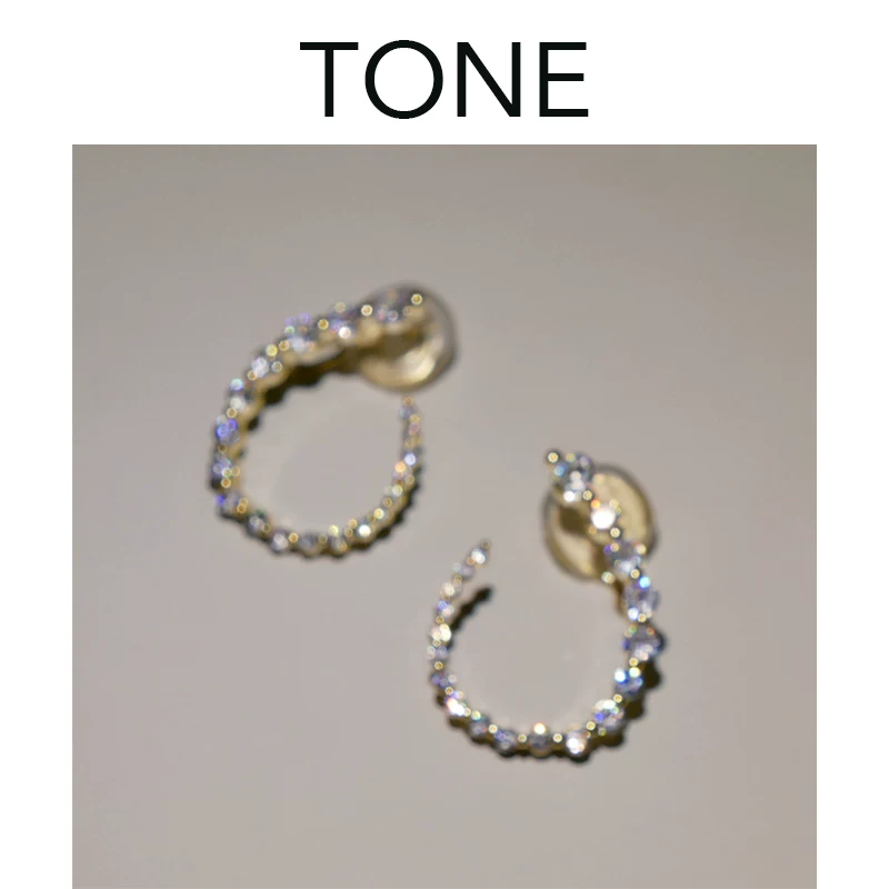 [TONE bling瓒呴棯闀堕捇閿嗙煶鑰冲す铓婇鐩樻硶寮忛珮绾ф劅浼橀泤姘旇川绠€绾︽棤鑰虫礊]