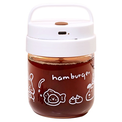 玻璃杯小巧便携咖啡自动搅拌杯