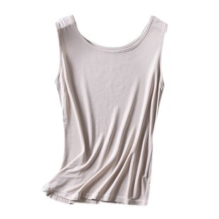 丝艺冬暖夏凉可机洗高档实穿桑蚕丝真丝针织无袖打底衫背心上衣女