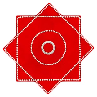 俏东北秧歌手绢花舞蹈专用二人转麻纱八角巾红手巾帕跳舞专用道具