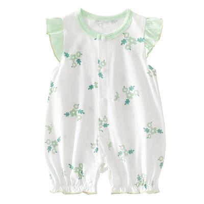温巢婴儿衣服夏季薄款背心连体衣