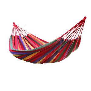 懒人加厚户外野营双人吊网折叠帆布秋千室内儿童单人寝室成人吊床