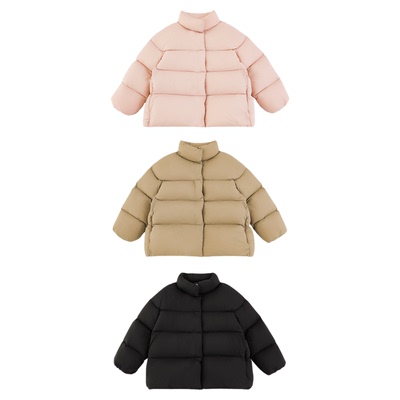 幼悠女童冬季柔软顺滑95白鸭绒蓬松保暖防风立领时尚百搭羽绒服潮