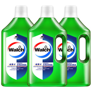 威露士多用途消毒液1L*3柠檬家用洗衣物衣服杀菌消毒水清新家庭装