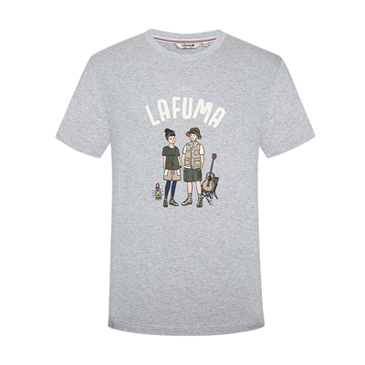 lafuma户外情侣款印花短袖T恤