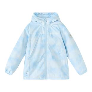 笛莎童装女童加绒外套春季新款儿童女孩中大童洋气连帽风衣中长款