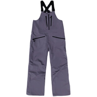 POMT新款男女通用专业滑雪背带裤宽松直筒防水透湿滑雪裤