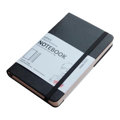 A6硬壳皮面随身口袋本横线空白页