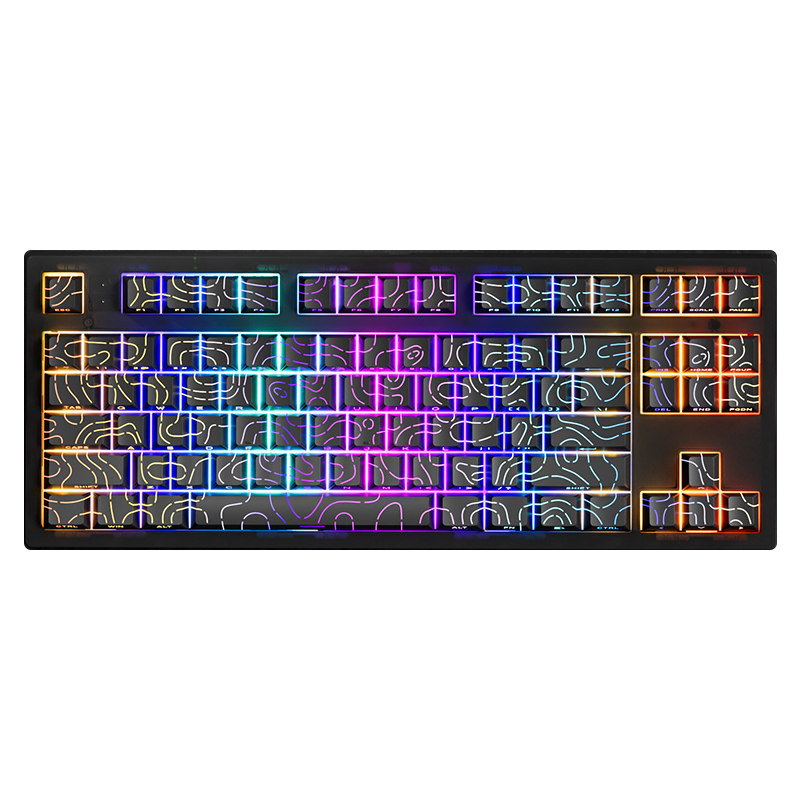 腹灵MK870Pro黑色等高线4.0键盘
