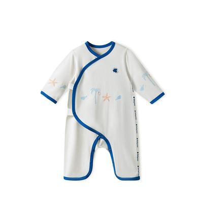 babycare纯棉针织偏襟爬服