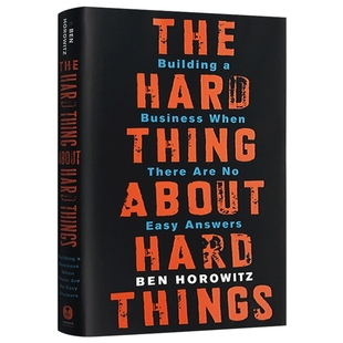 创业维艰 英文原版 The Hard Thing About Hard Things 如何完成比难更难的事 英文版 马克扎克伯格推荐 正版进口英语书籍