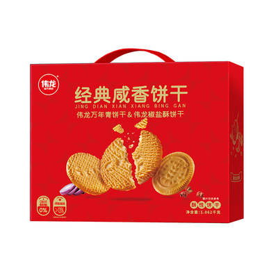 老上海风味万年青椒盐酥葱香饼干