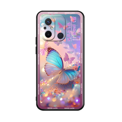 luckrider适用于红米12C手机壳红迷12c好看redml12c梦幻hongmi 12c唯美redmi12c网红22120RN86C硅胶22120rn86