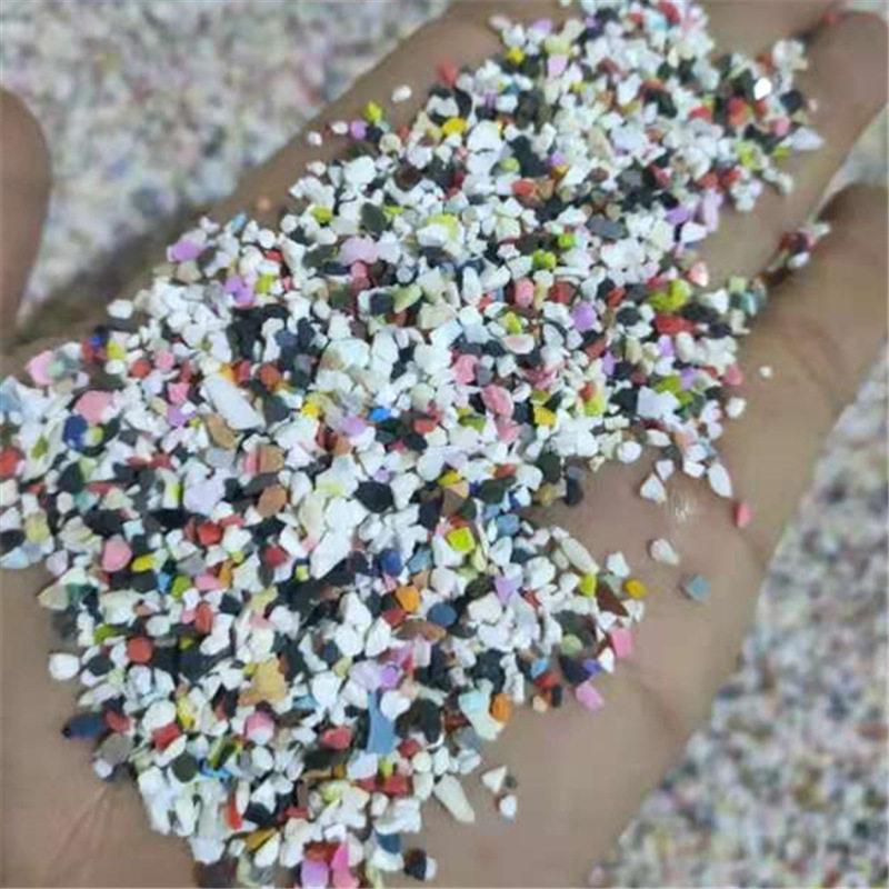 塑料砂喷砂磨料彩色纯黑色白色树脂砂环氧地坪漆树脂砂研磨树脂砂