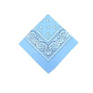 THECOLOR BANDANA美式腰果方巾纯棉嘻哈头巾蓝色摩托面巾辣妹发带